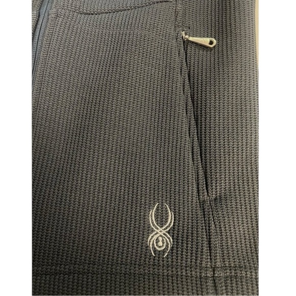 SPYDER Core Fleece Lined Full Zip Jacket in Graphite Gray Size Large - Picture 3 of 5